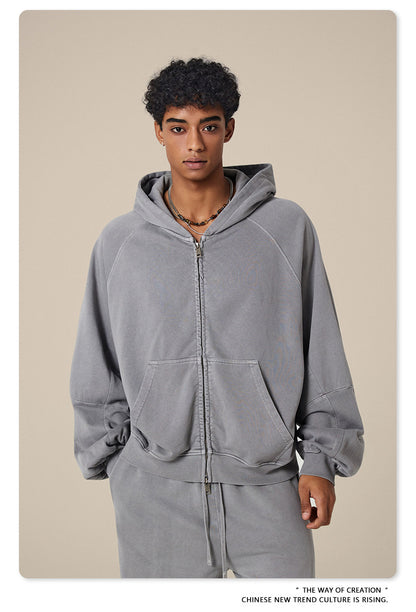 Oversize Zipper Hoodie WN23119