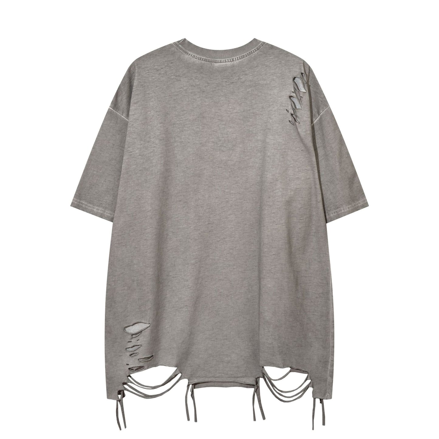 Heavyweight Washed Damage Short Sleeve T-Shirt WN16108