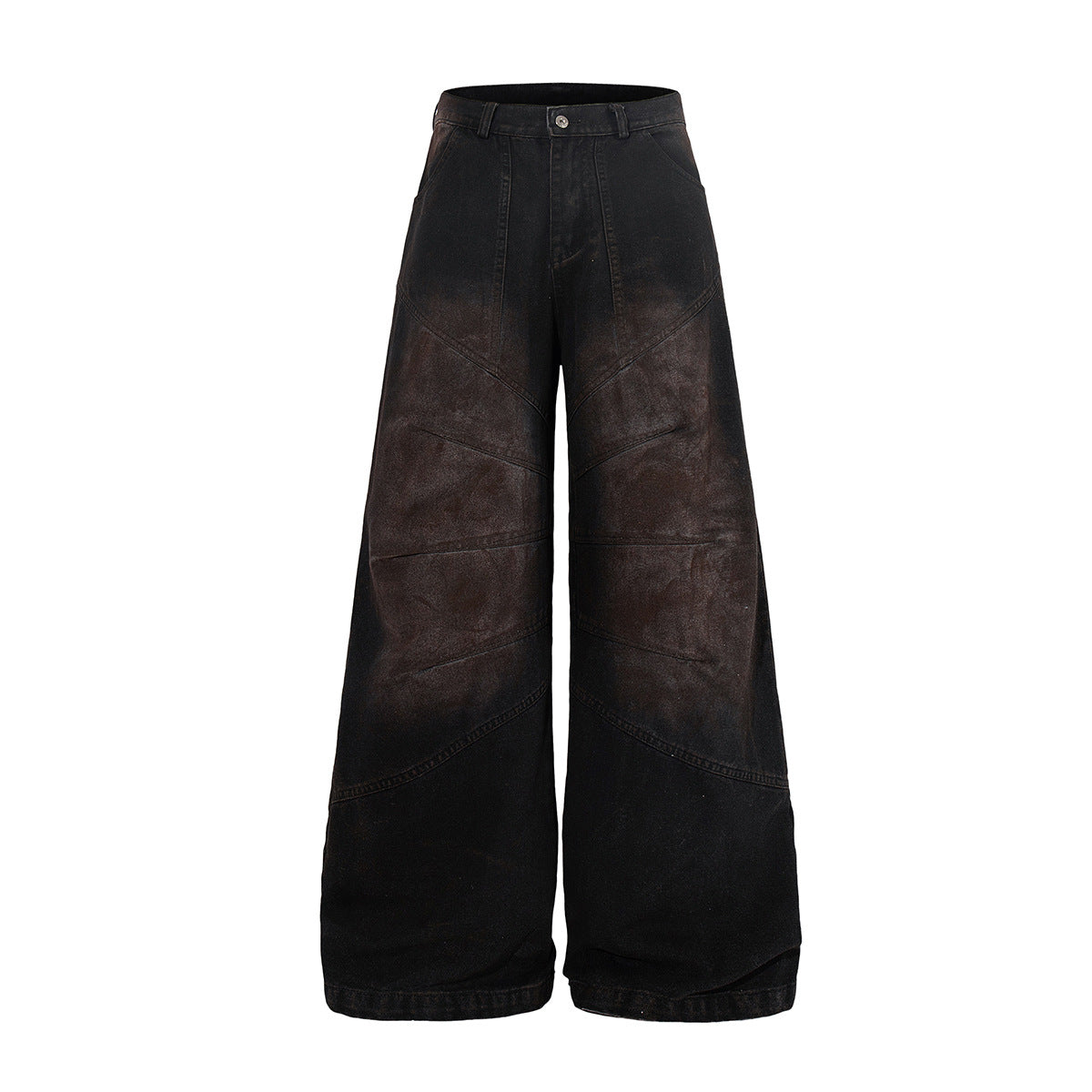 Washed Gradient Wide Leg Denim Jeans WN23603
