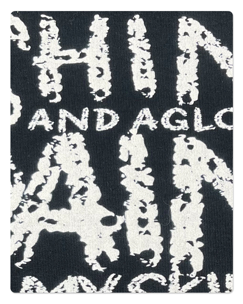 Fake Layered Print Oversize Round Neck Long Sleeve T-Shirt WN10000