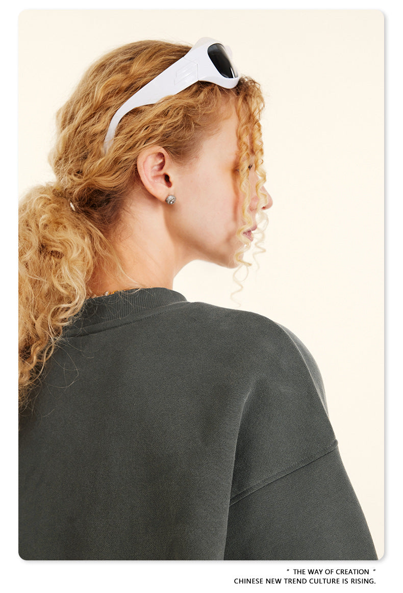 Fleece Lining Oversize Sweatshirt WN9928