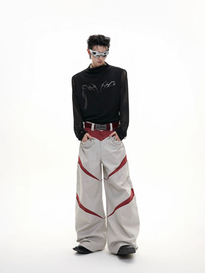 Mesh Cool-Touch Slim Metal Print Short Sleeve T-Shirt WN18351