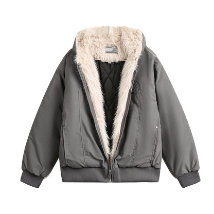 FAKE FUR DEASIGN PADDED JACKET WN11299