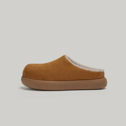 Fleece Lining Platform Slip-On Shoes WN23481