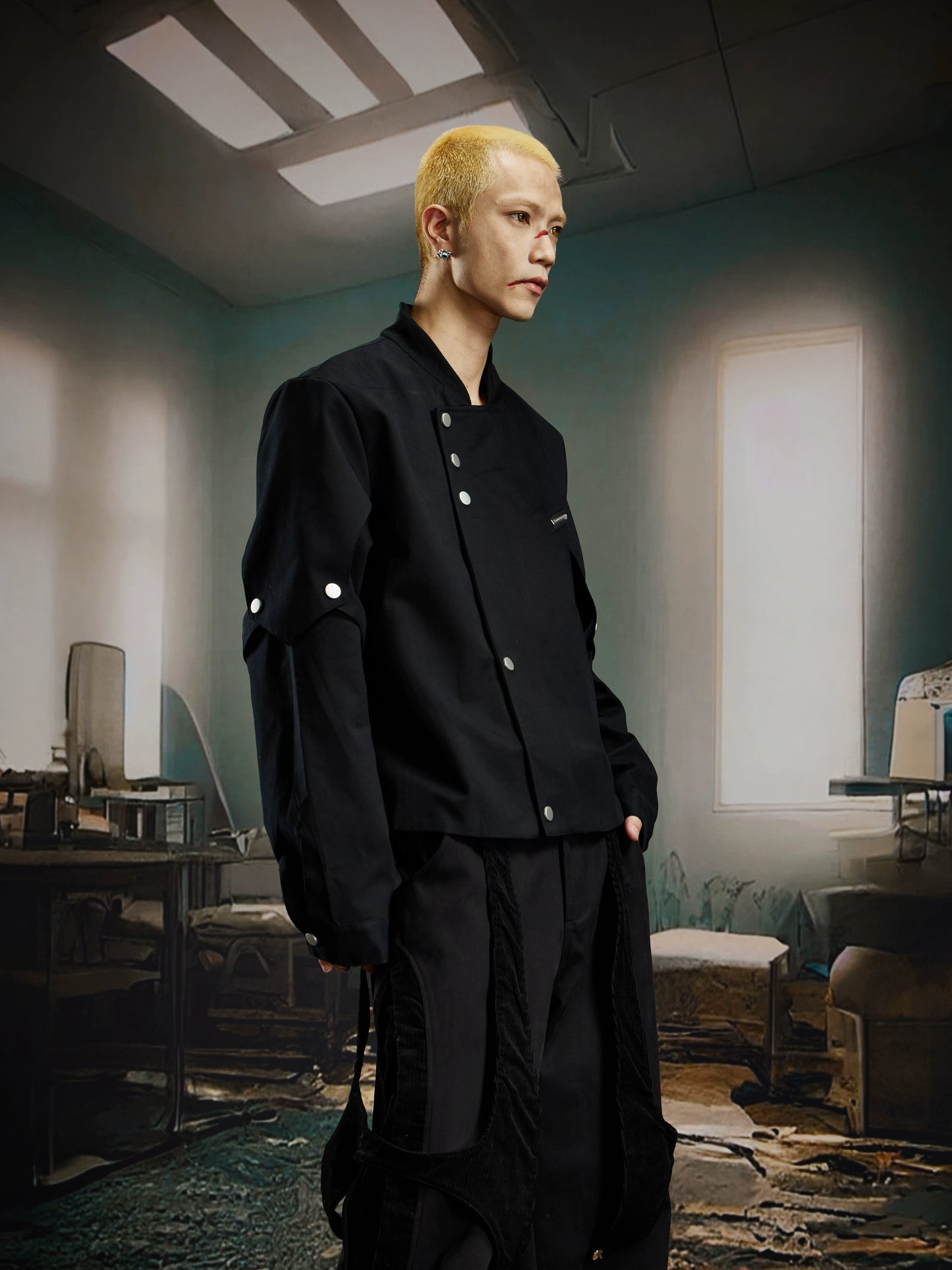 Deconstruction Patchwork Jacket WN21378