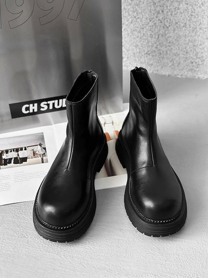 Platform Thick Sole Zipper Boots WN24520