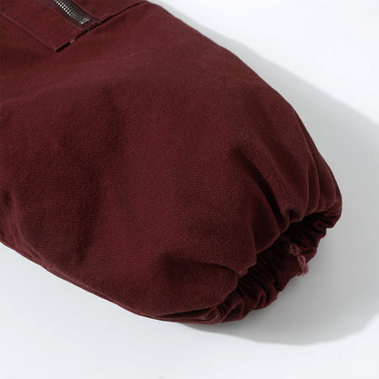 Raw Edge Heavy Wash Thick Puffer Jacket WN12696