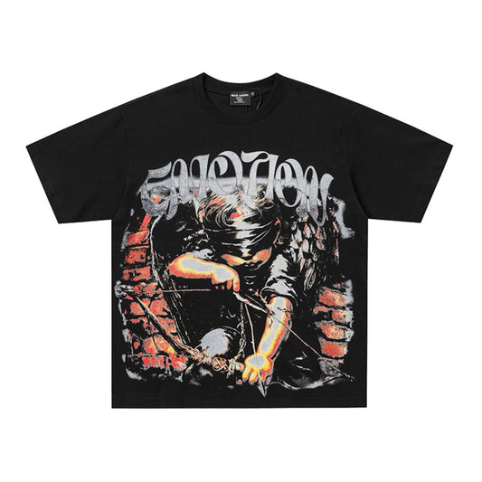 Graphic Print Short Sleeve T-Shirt WN28090