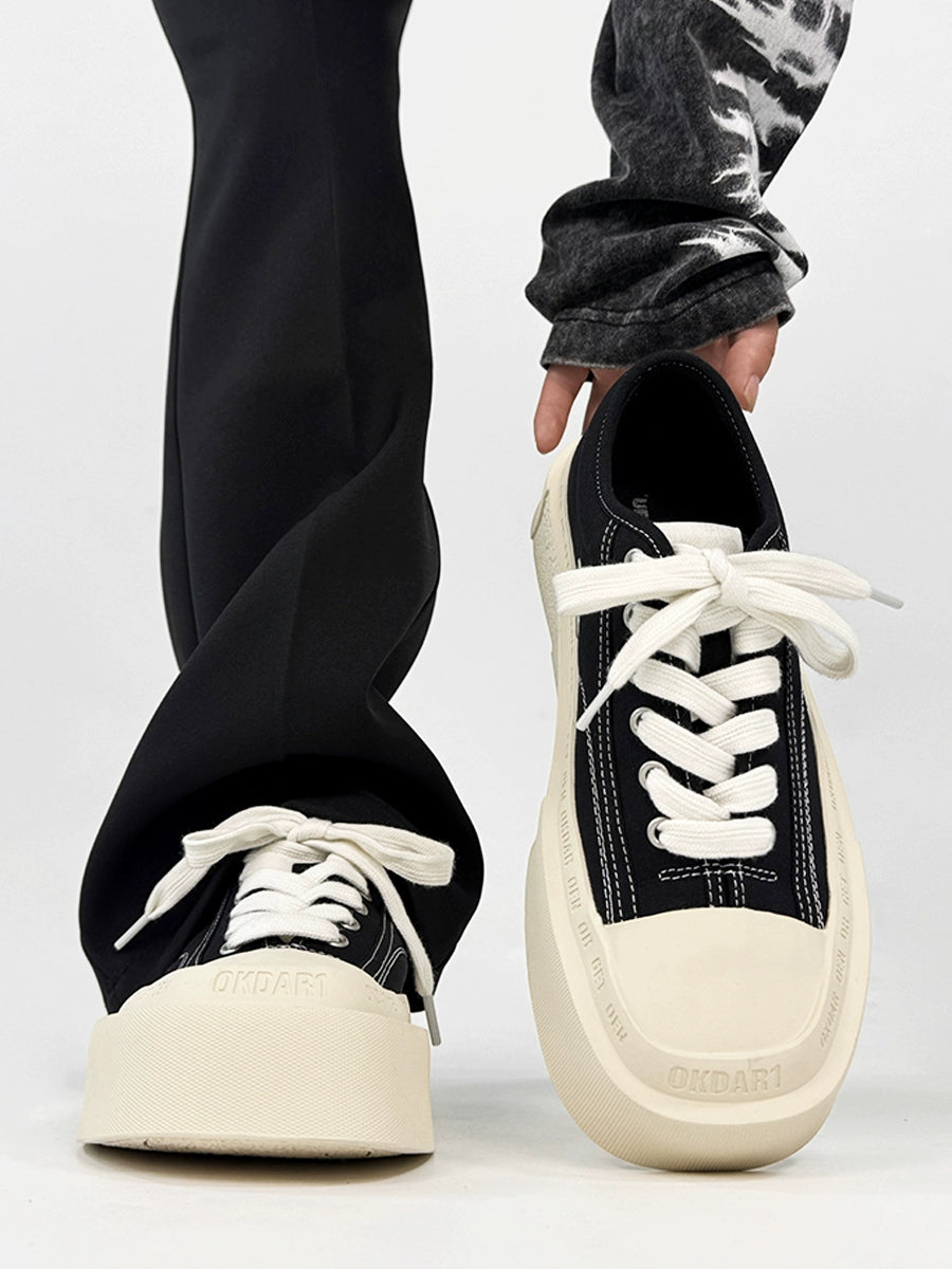 Color Block Design Canvas Sneakers WN19125