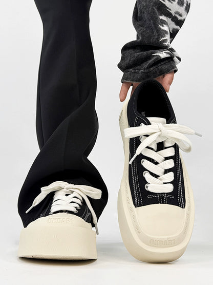 Color Block Design Canvas Sneakers WN19125