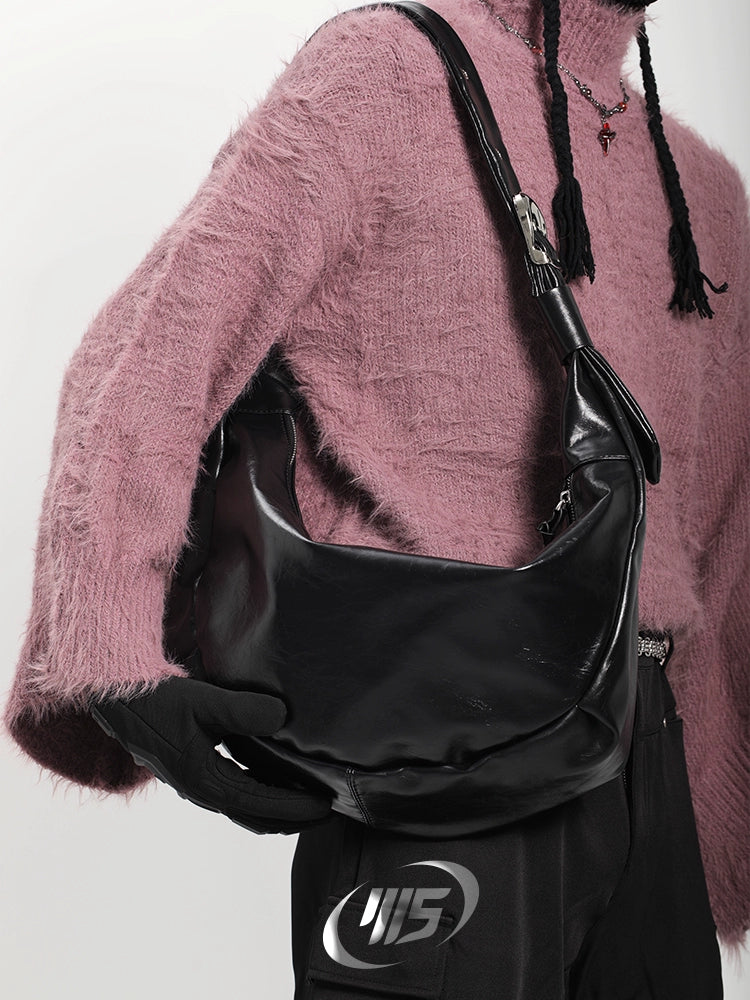 Large Capacity PU Leather Hobo Shoulder Bag WN18729