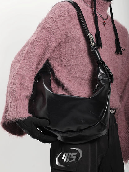 Large Capacity PU Leather Hobo Shoulder Bag WN18729