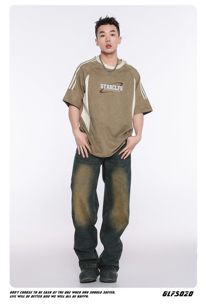 Color Block Short Sleeve T-Shirt WN26442