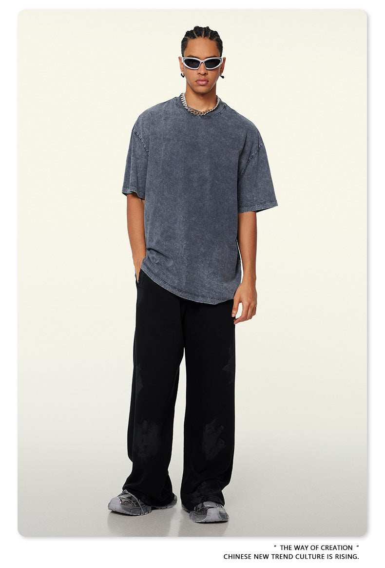 Washed Heavyweight Oversize Short Sleeve T-Shirt WN6078