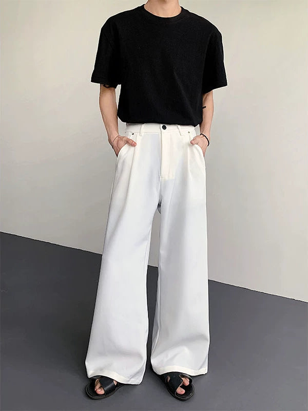 Drapey Design Wide Leg Trousers WN19284