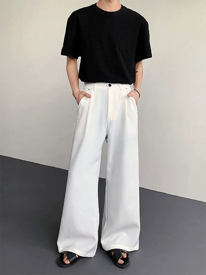 Drapey Design Wide Leg Trousers WN19284