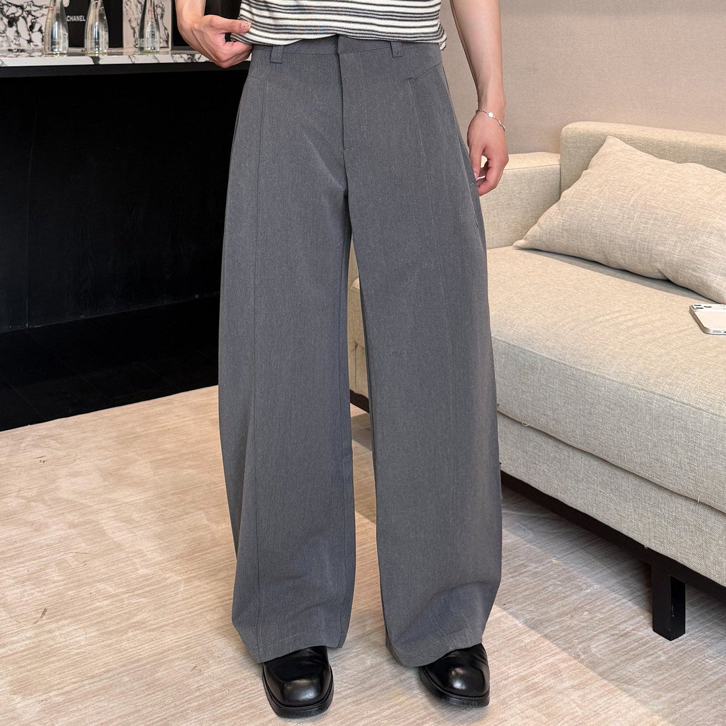 Pleats Wide Leg Trousers WN25025