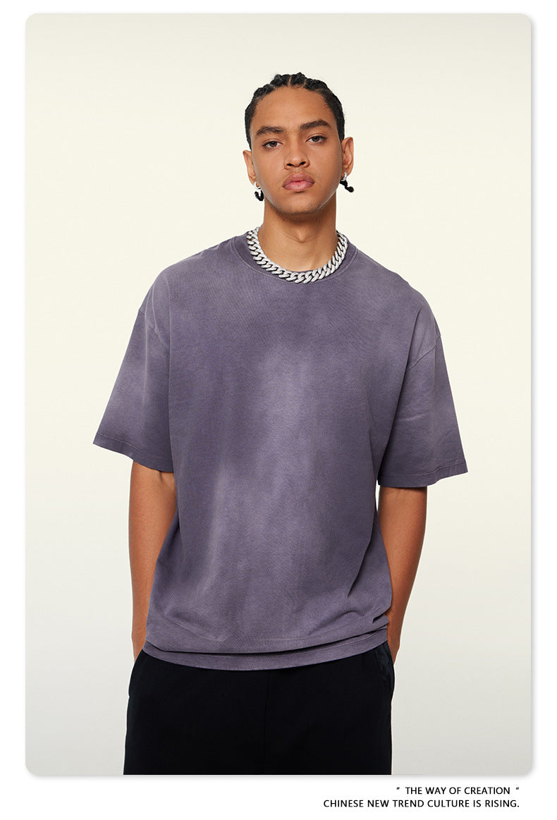 Washed Oversize Short-sleeve T-shirt WN6443