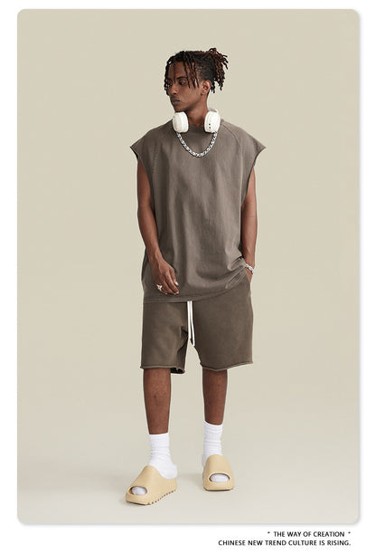 Washed Oversize Tank Top T-shirt WN6447