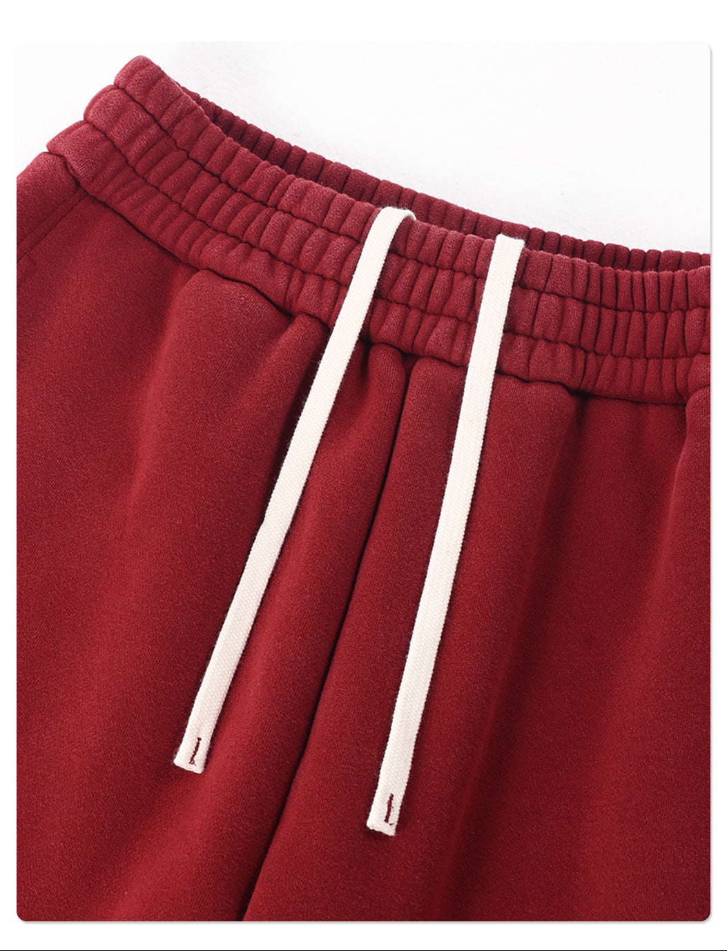 Fleece Lining Zip-Up Wax Dye Sweatpants WN23111-K