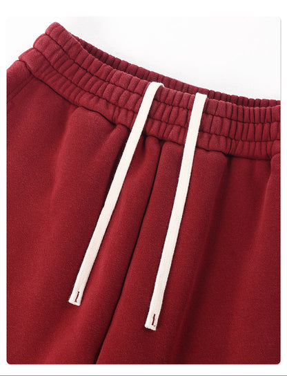 Fleece Lining Zip-Up Wax Dye Sweatpants WN23111-K