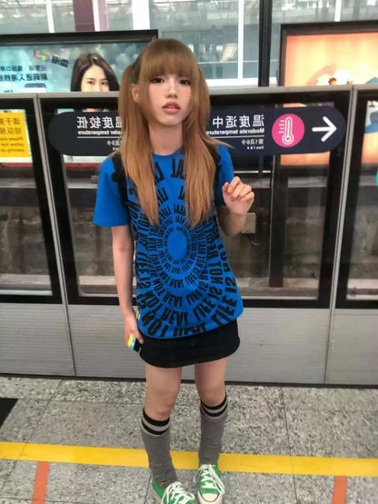 Print Slim Short Sleeve T-Shirt WN19071