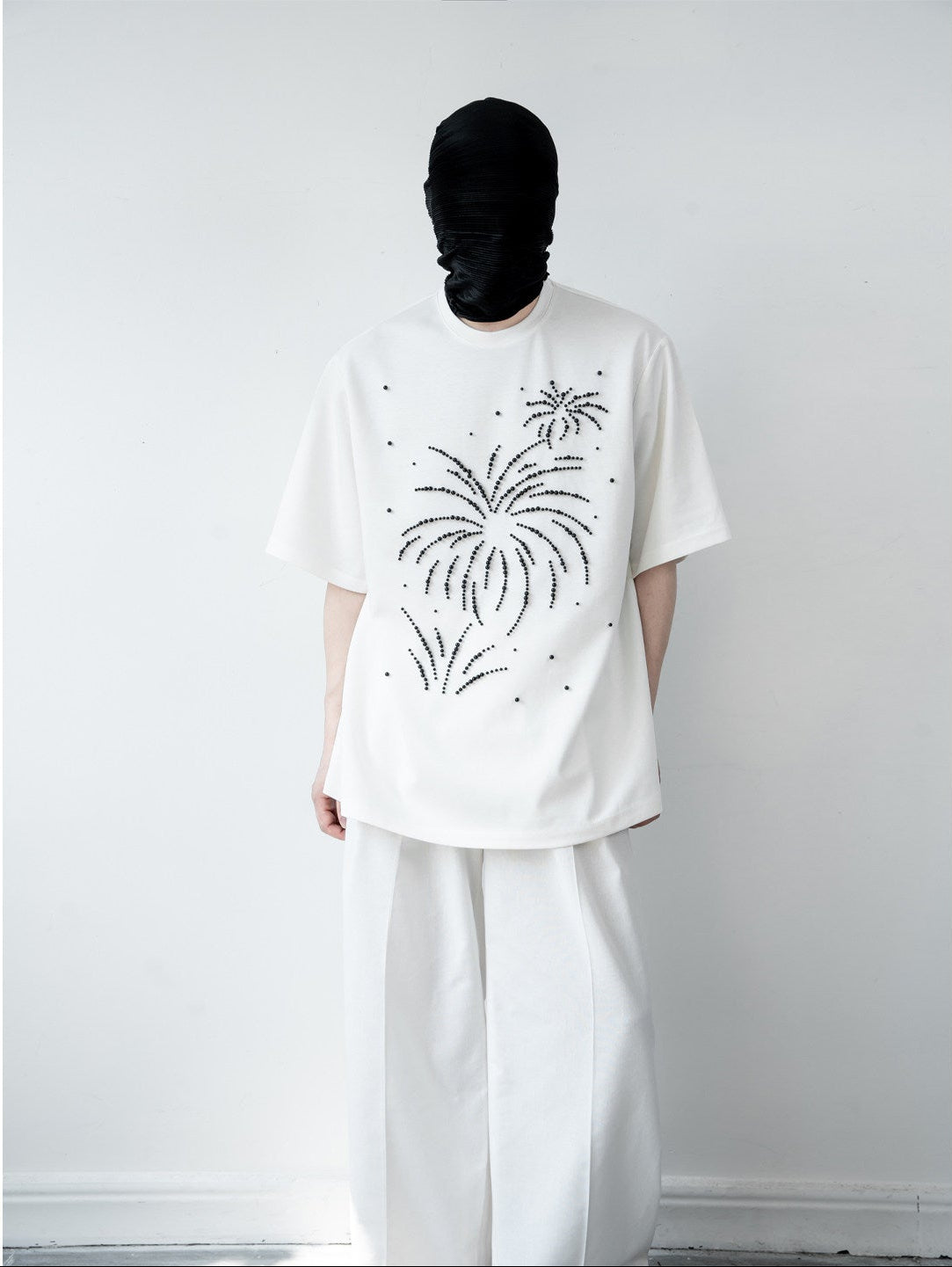 Firework Studs Design Short Sleeve T-Shirt WN23626