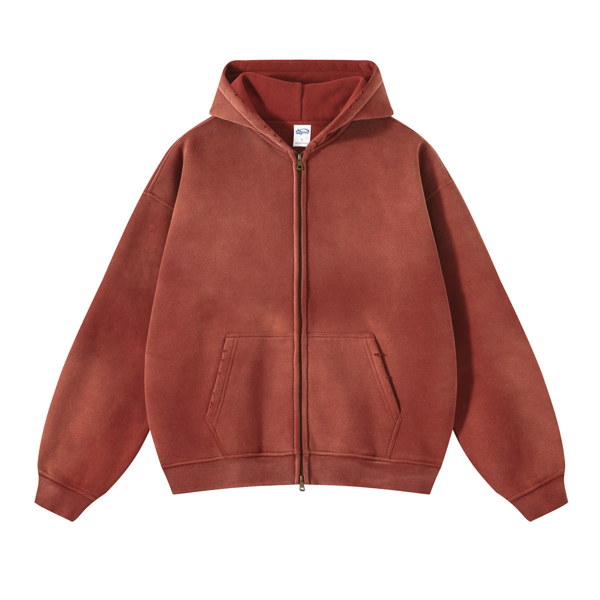 Vintage Dyed Heavyweight Zipper Hoodie WN6645