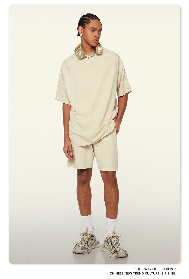 Oversize Washed Short-sleeve T-shirt WN6458