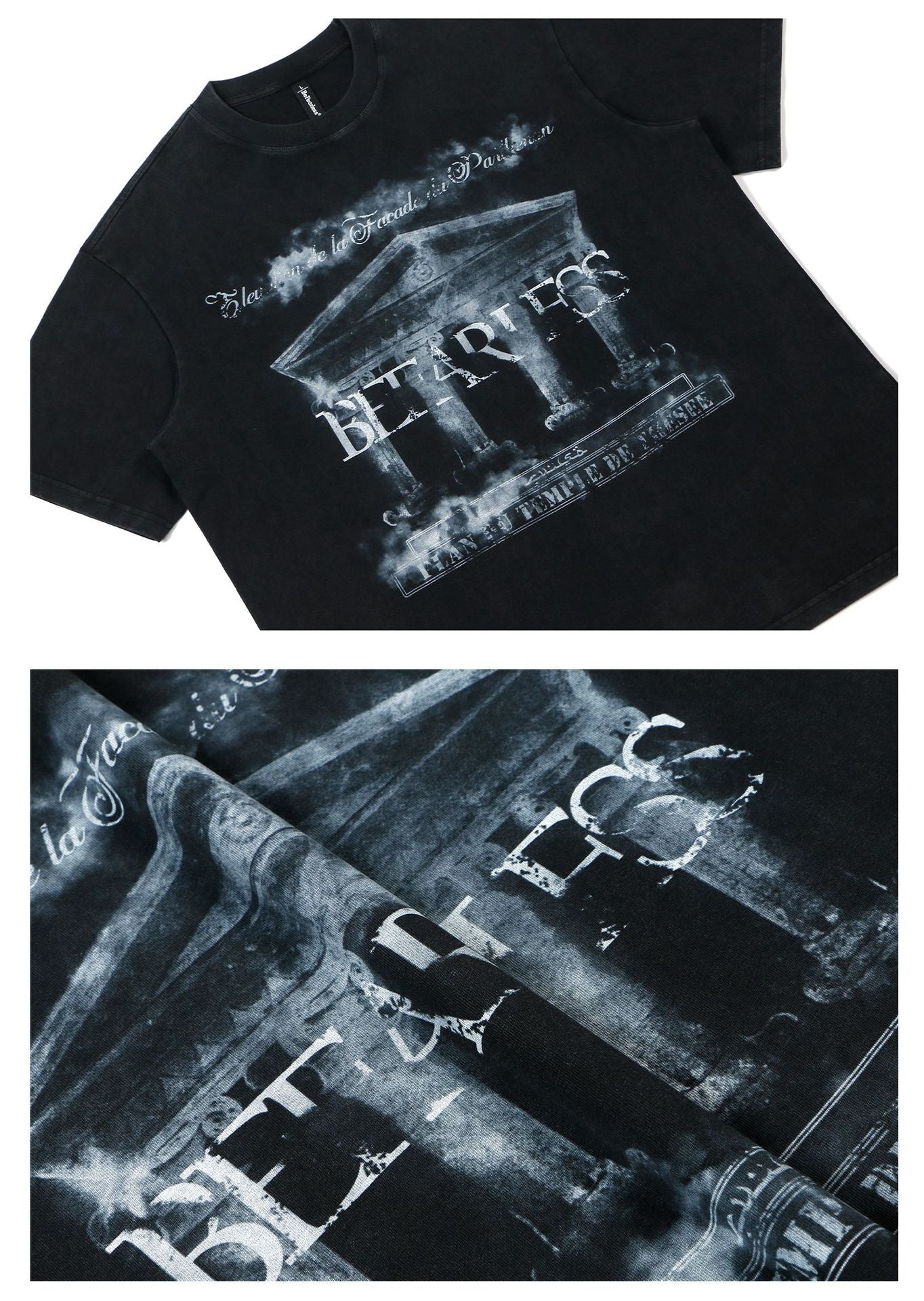 Washed Palace Print Oversize Short Sleeve T-Shirt WN26339