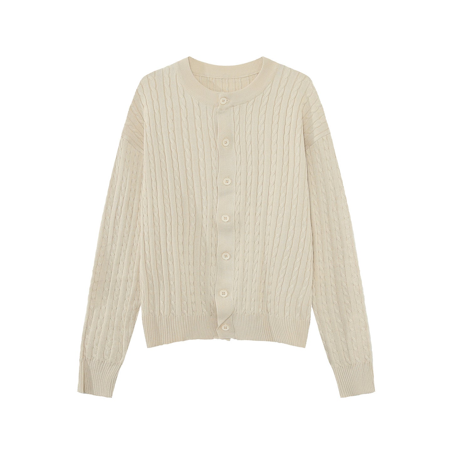 Cable Button Knit Cardigan WN24997