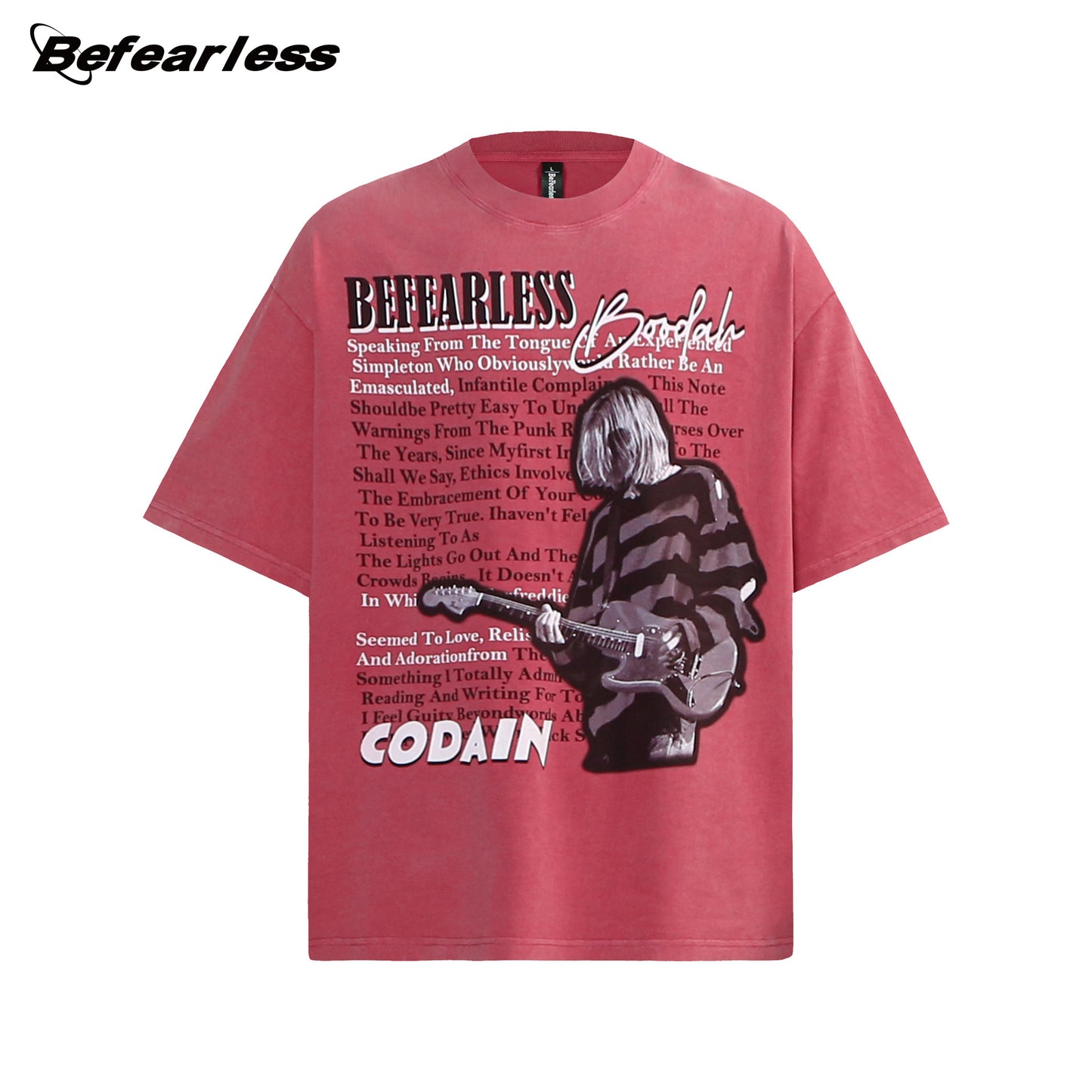 Washed Portrait Graphic Short Sleeve T-Shirt WN26270