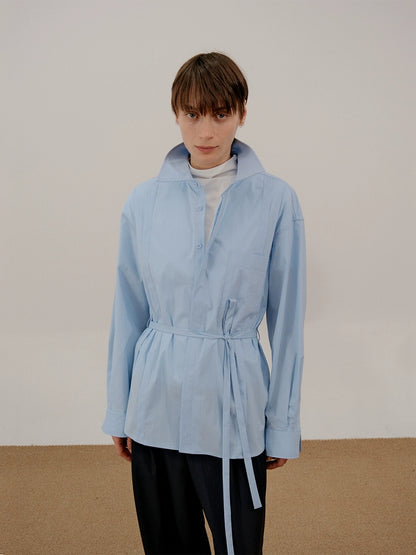 Belted Long Sleeve Shirt WN21532