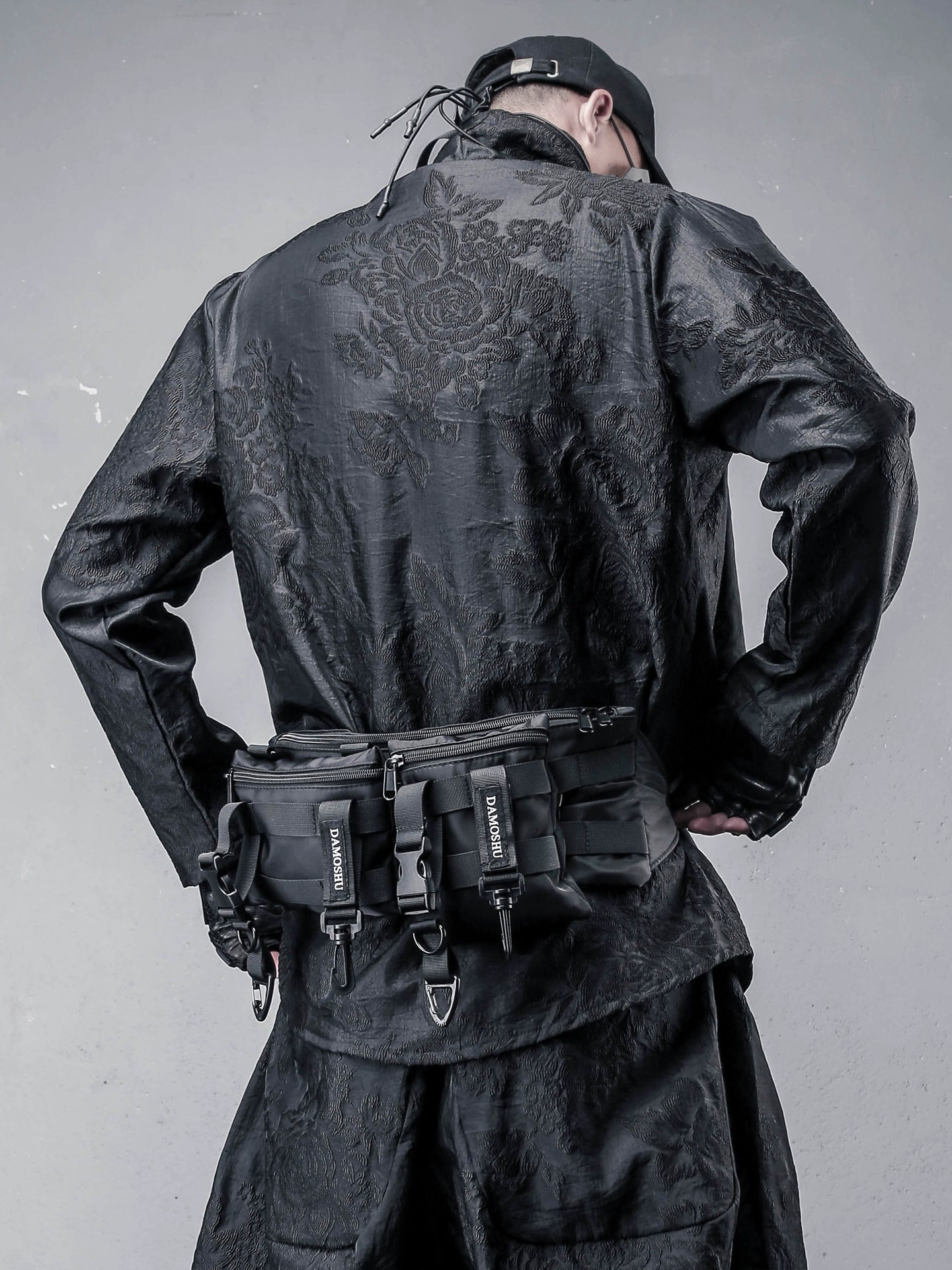 Irregular Jacquard Design Long Sleeve Shirt WN22338