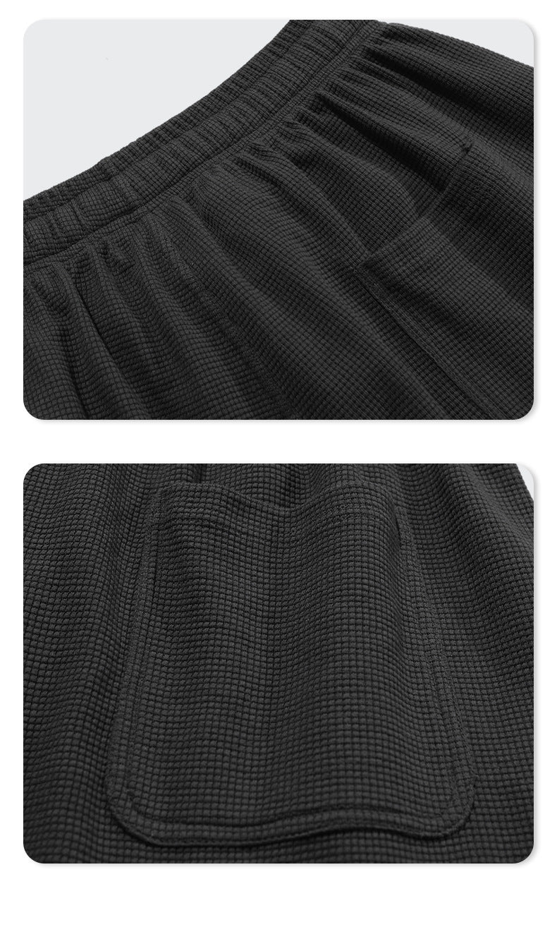 Oversize Waffle Short-sleeve T-shirt & Waffle Short Pants Setup WN6627