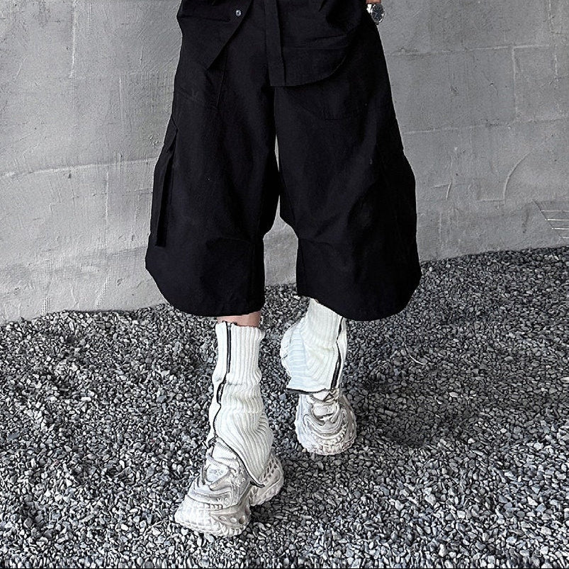 Zipper Ribbed Socks WN25081