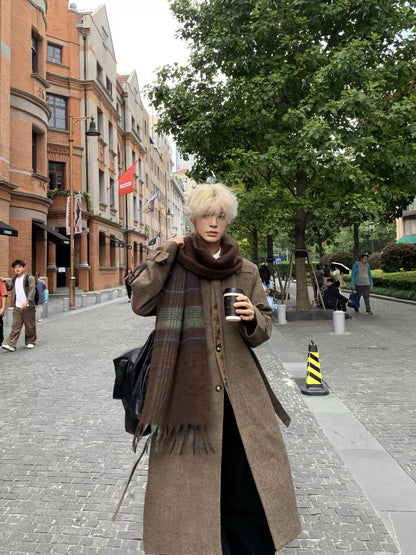 Shoulder-Pad Oversize Thick Coat WN19895