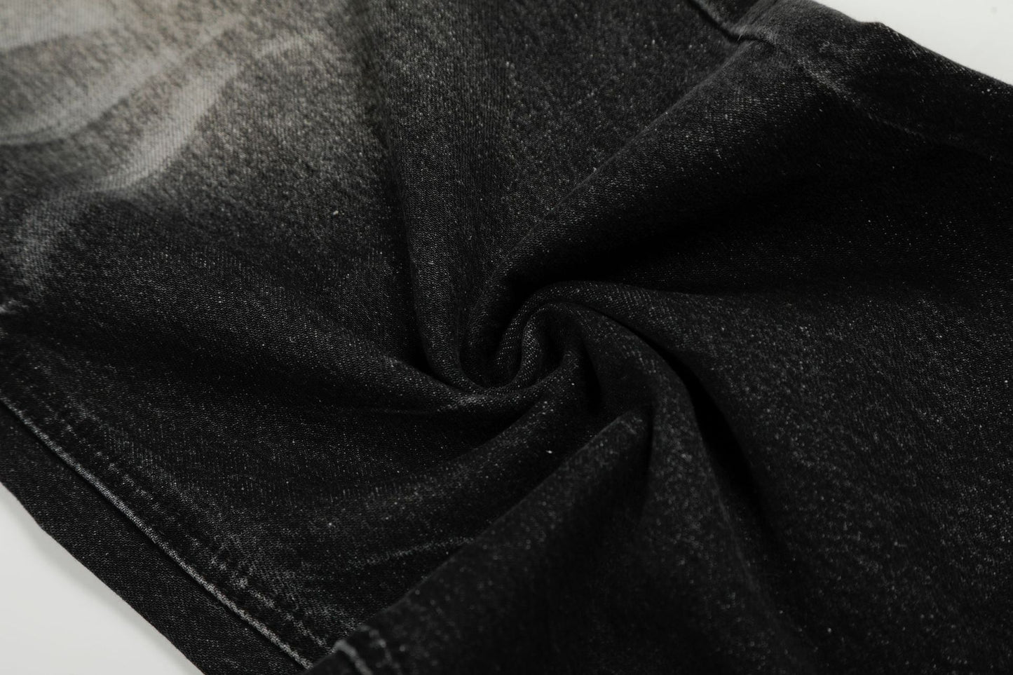 Washed Whiskers Flare Denim Jeans WN25832