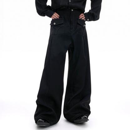 Contrast Stitch Pocket Cargo Denim Jeans WN20515