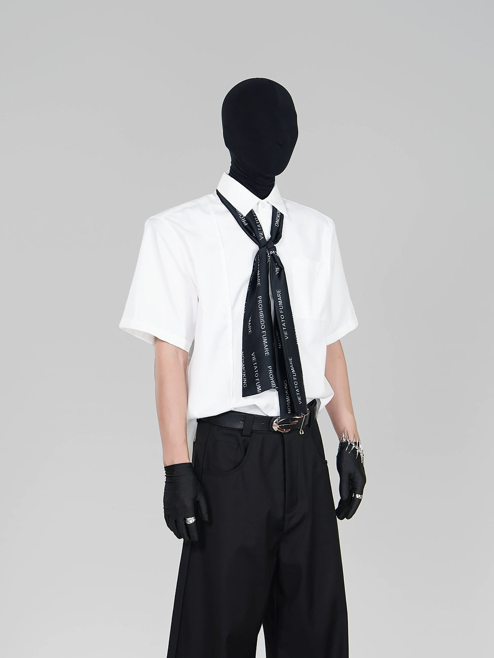 Oversize Short Sleeve Shirt & Curved Wide Leg Trousers Setup WN17445