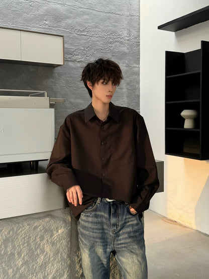 Drapey Drop Shoulder Wrinkle-Free Long Sleeve Shirt WN23150