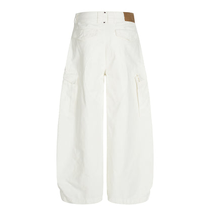 Drawstring Cargo Wide Leg Pants WN25928