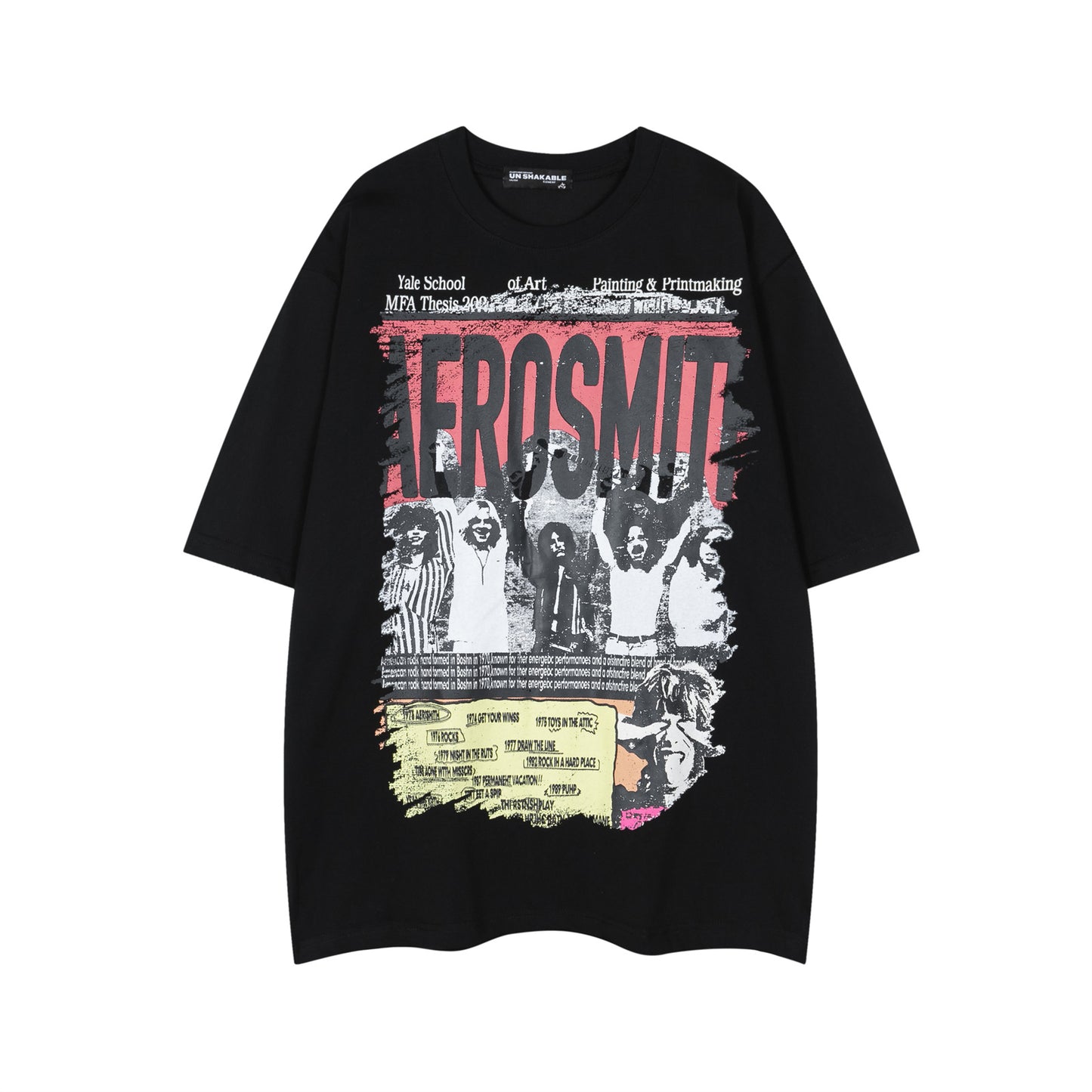 Portrait Letter Print Short Sleeve T-Shirt WN26748