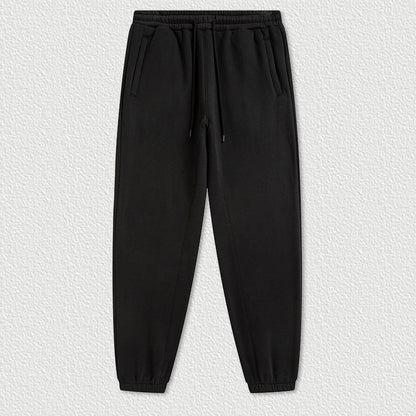 Cropped Sporty Zipper Hoodie & Sweat Jogger Pants & Straight-Leg Sweatpants Setup WN23116