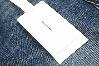 Color Block Washed Wide Leg Denim Half Jeans WN25961