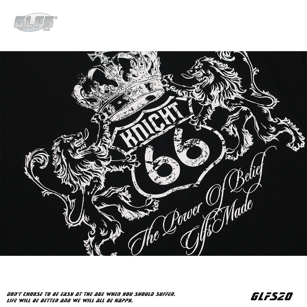 Fake Layered Crown Art Print Long Sleeve T-Shirt WN26513