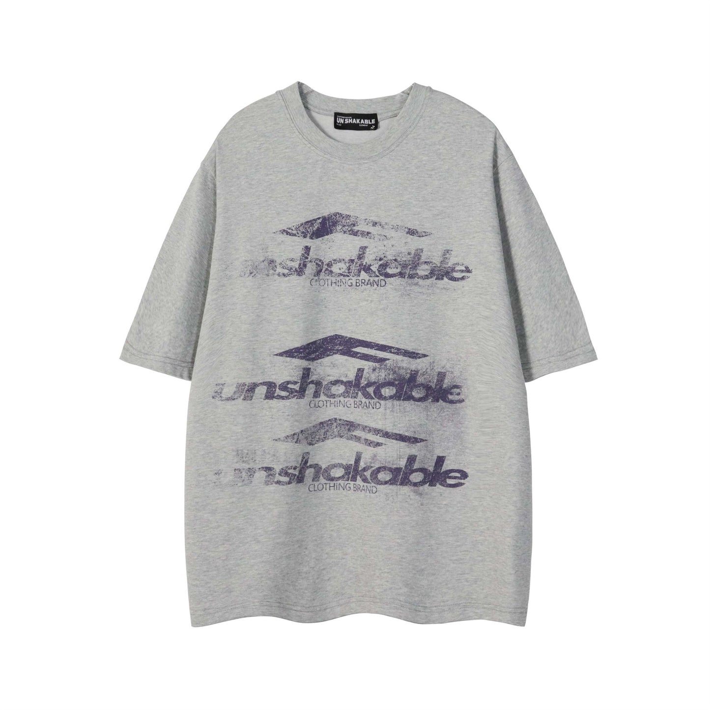 Blur Letter Print Cool Touch Oversize Short Sleeve T-Shirt WN26861