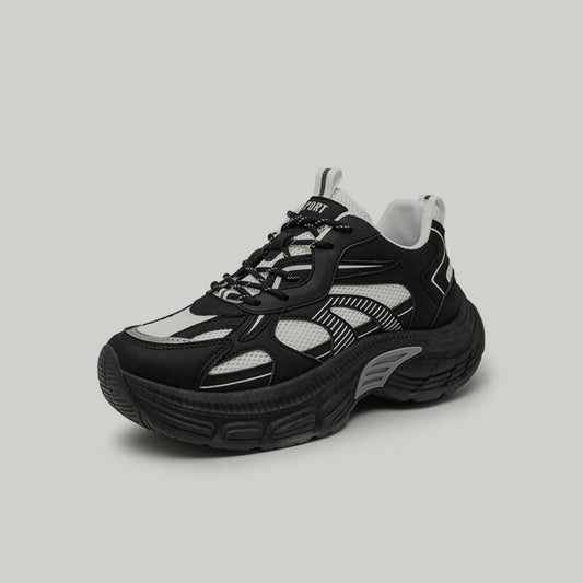 Color-Block Mesh Panel Chunky Sneakers WN23436