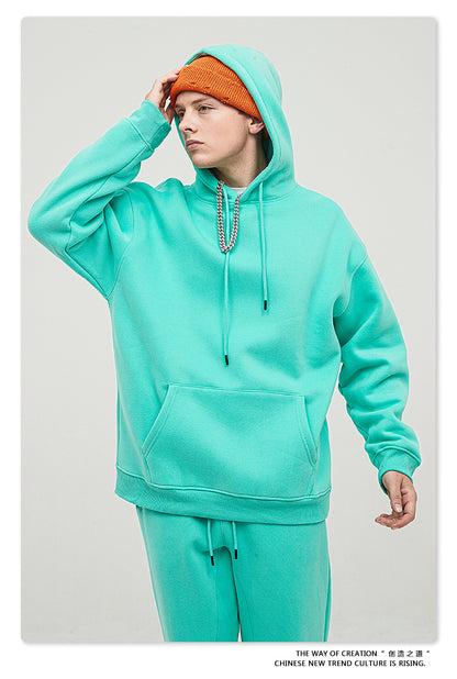 Fleece Lining Oversize Hoodie & Fleece Lining Sweatpants Setup WN9931-K2