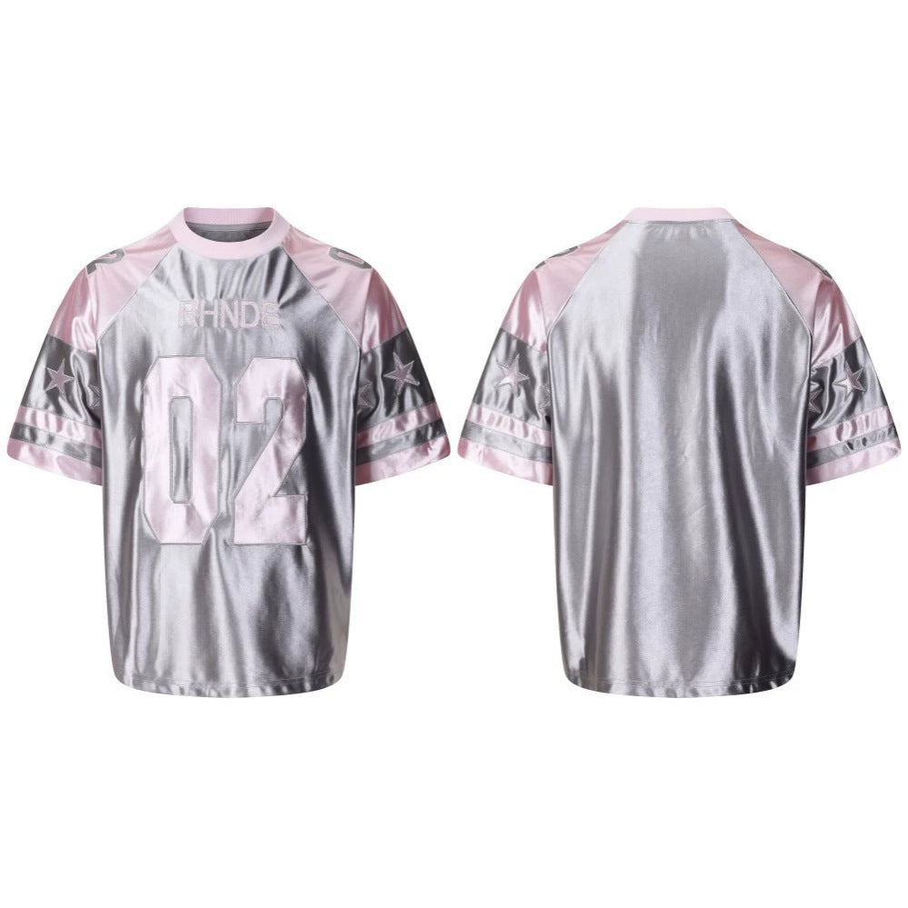 Number Graphic Raglan Short Sleeve Shirt WN28091